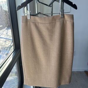 Jcrew tan No. 2 Pencil Skirt 00p